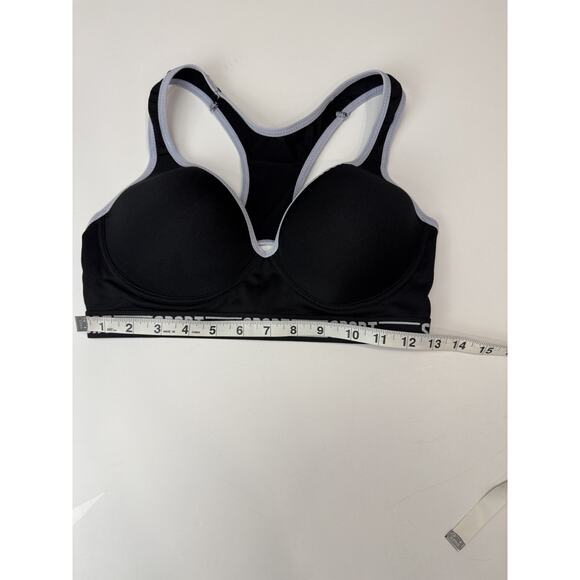 BodyForm Sports Bra Black Racerback Athleisure Sporty 36C - Picture 2 of 6